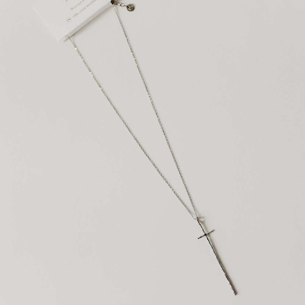 Modern Cross Necklace - WATERPROOF