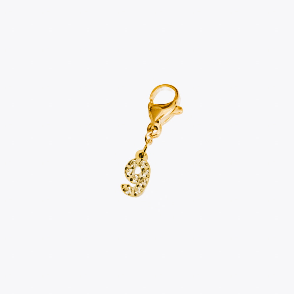 Bundled Number Charm Bar Chanelle Charms - WATERPROOF