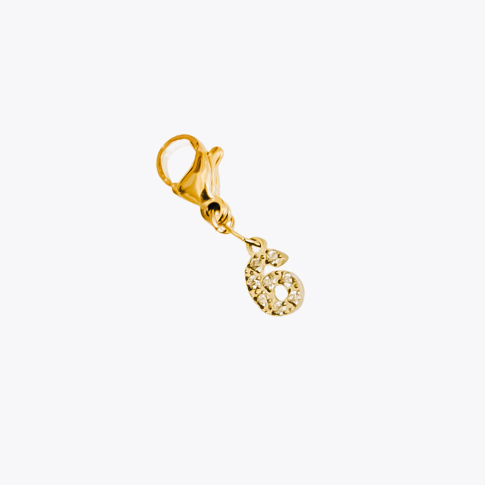 Bundled Number Charm Bar Chanelle Charms - WATERPROOF