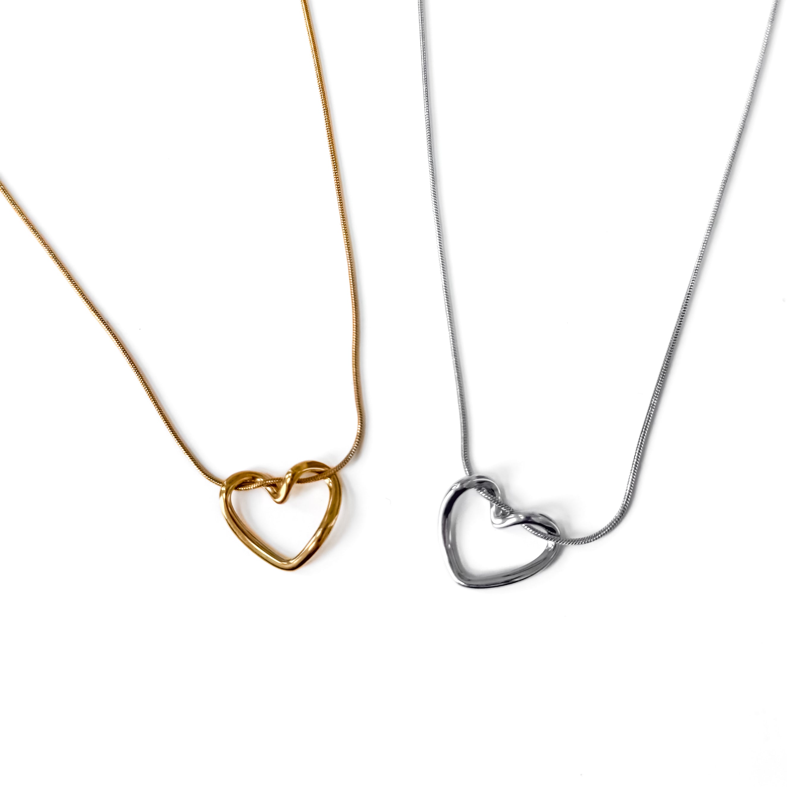 Tangled in Love Heart Necklace - WATERPROOF