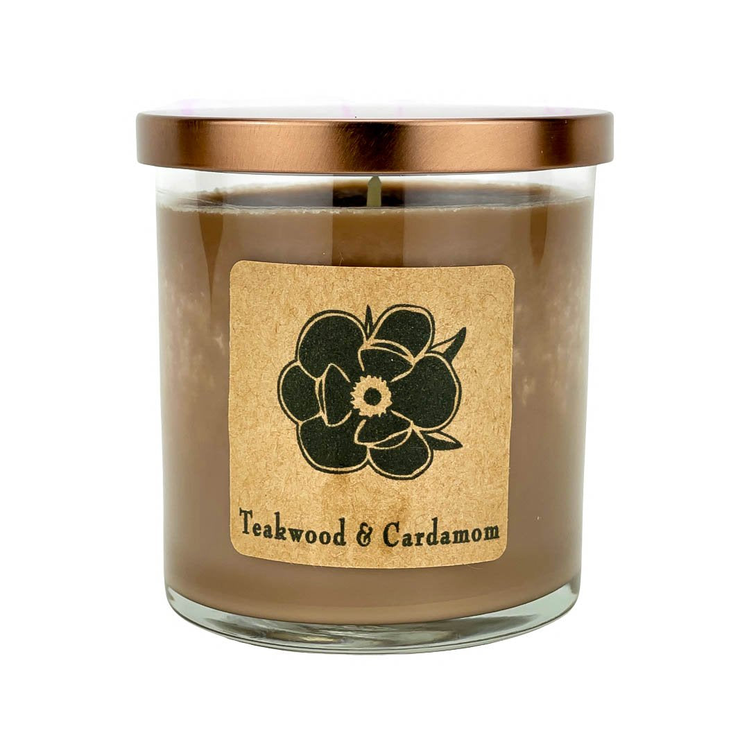 Teakwood & Cardamom 10oz Soy Candle