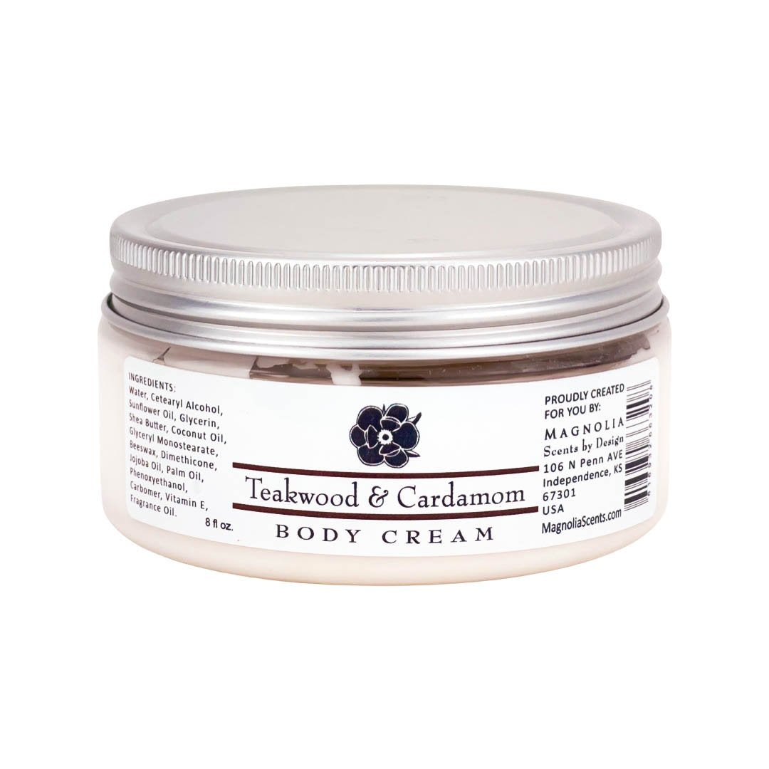 Teakwood & Cardamom 8oz Body Cream