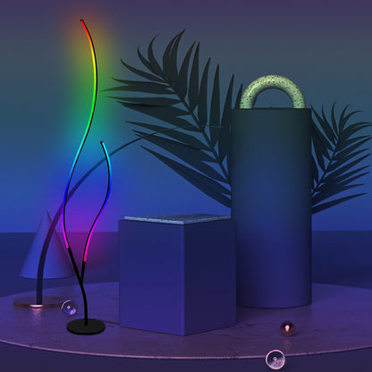 RGB Ripple Floor Lamp-4