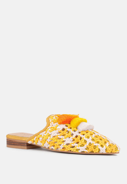 mariana woven flat mules with tassels-28