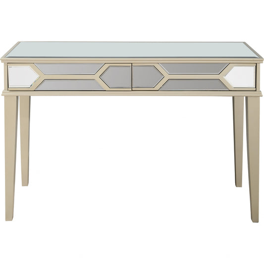 Antiqued Silver Console Table-0