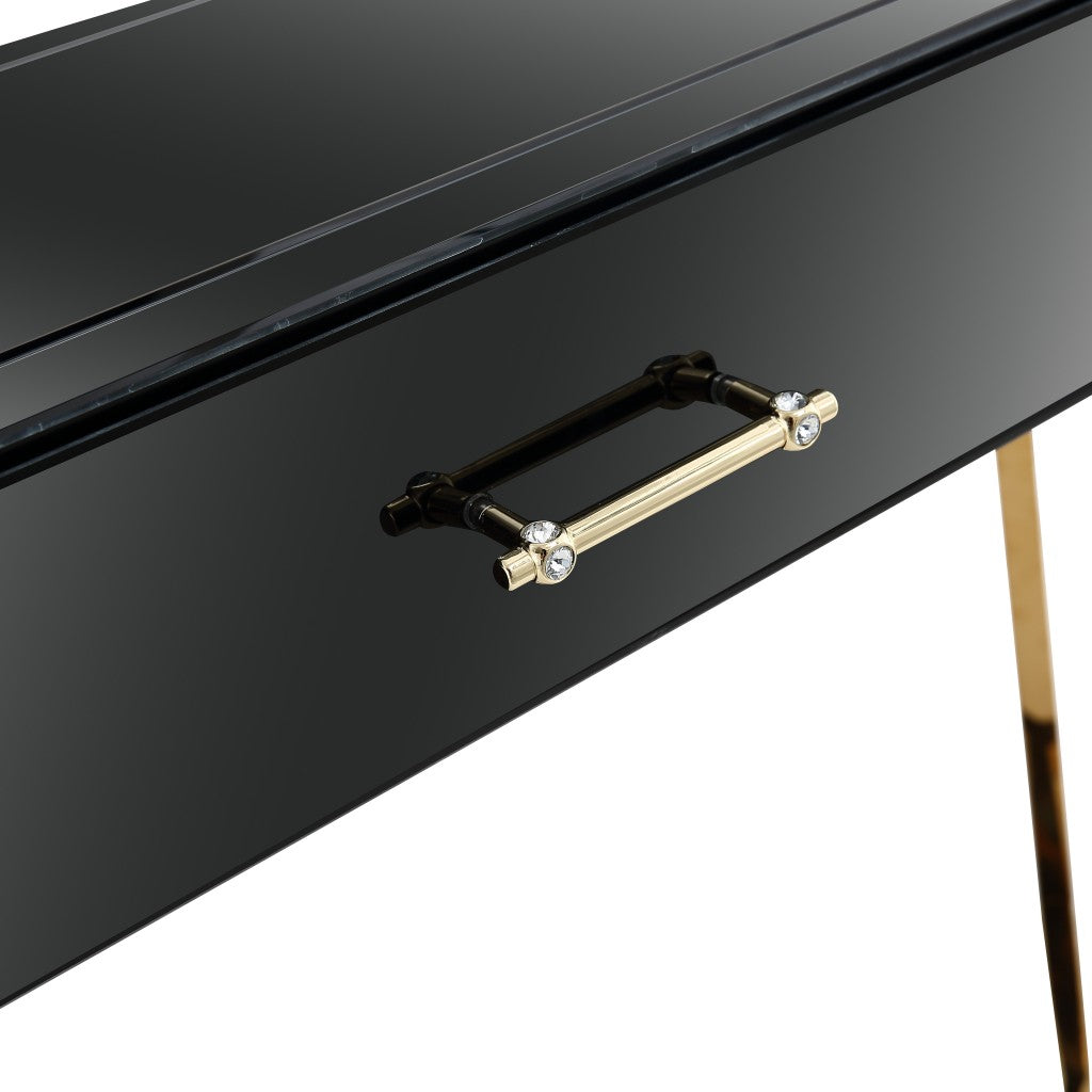 Black and Gold Console Table-4