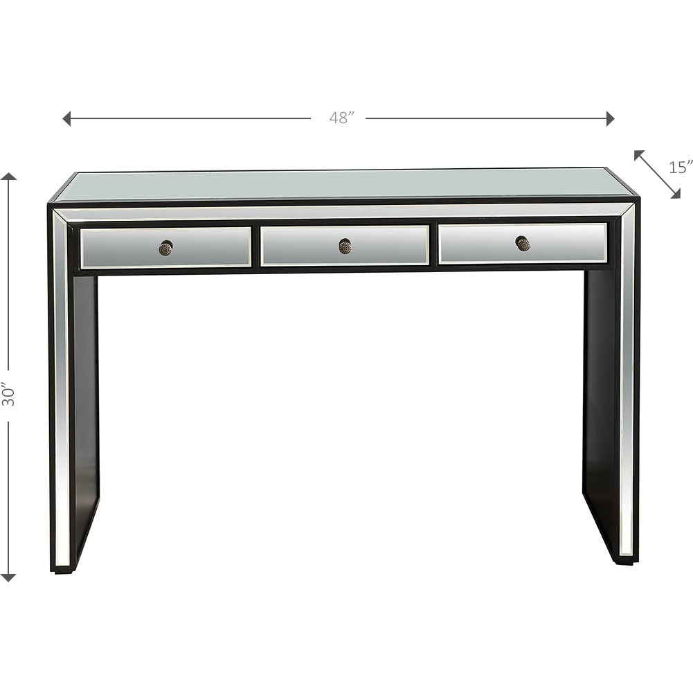 Bold and Black Console Table-2