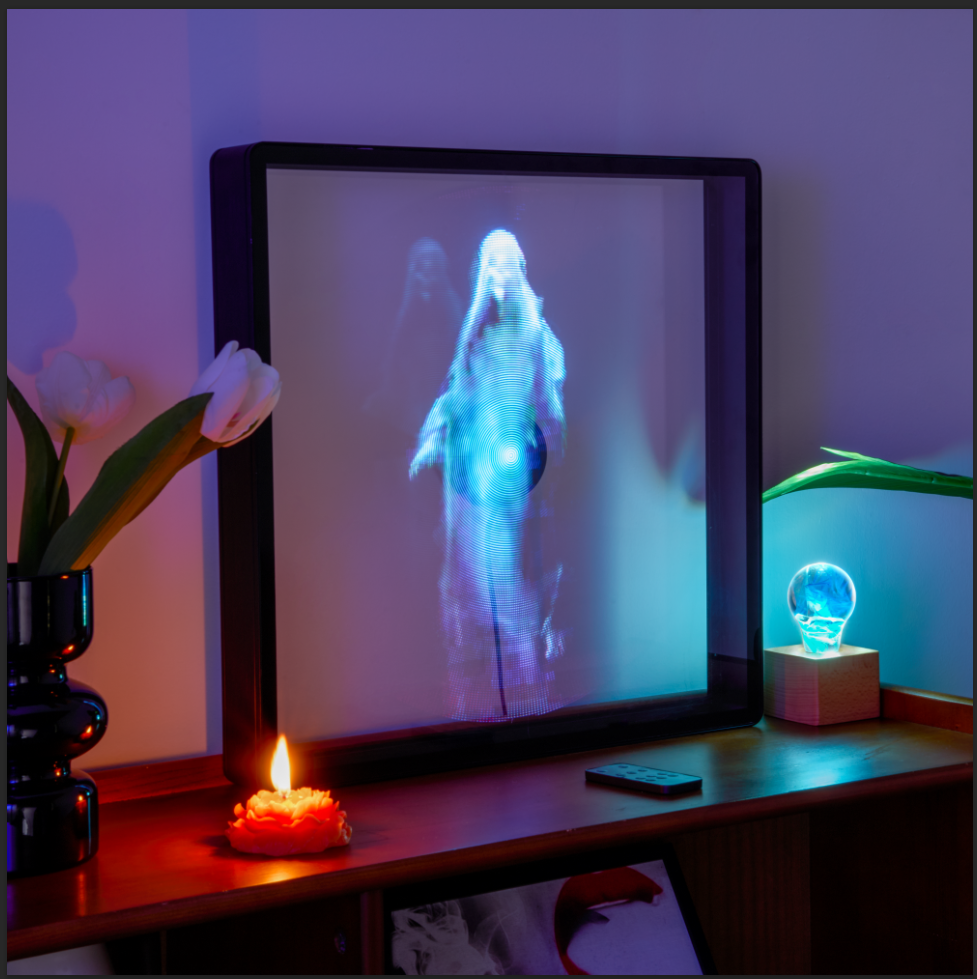 3D Hologram LED Fan With Frame-4