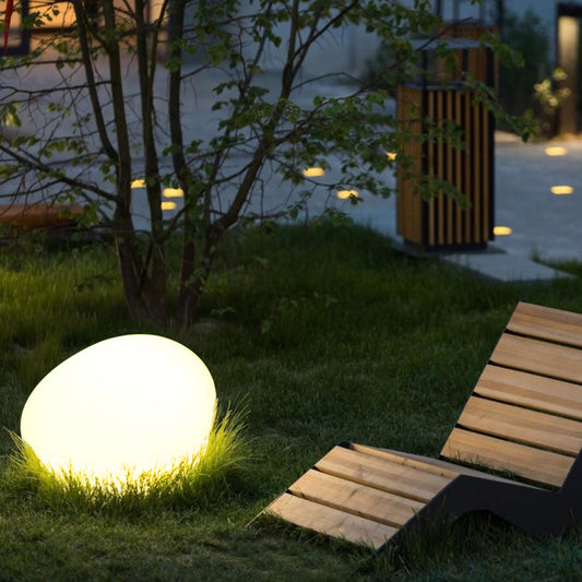 Indoor & Outdoor Solar Cobblestone Light-0