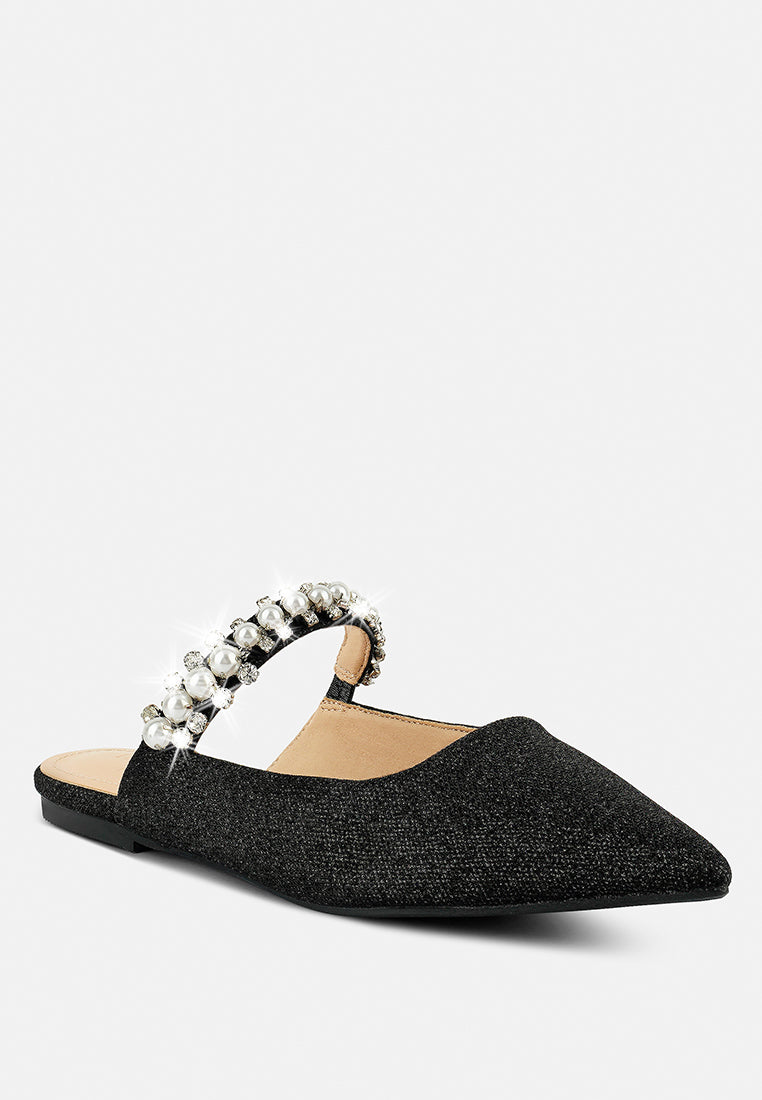 geode pearl embellished slip on mules-7