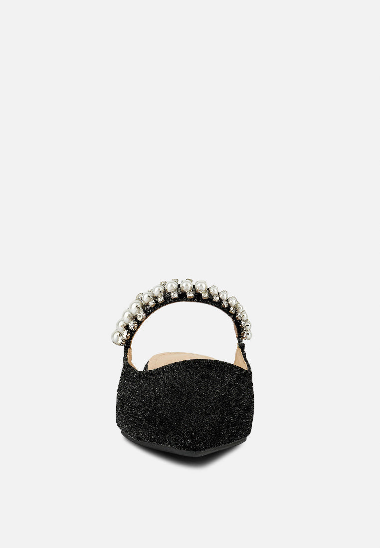 geode pearl embellished slip on mules-9