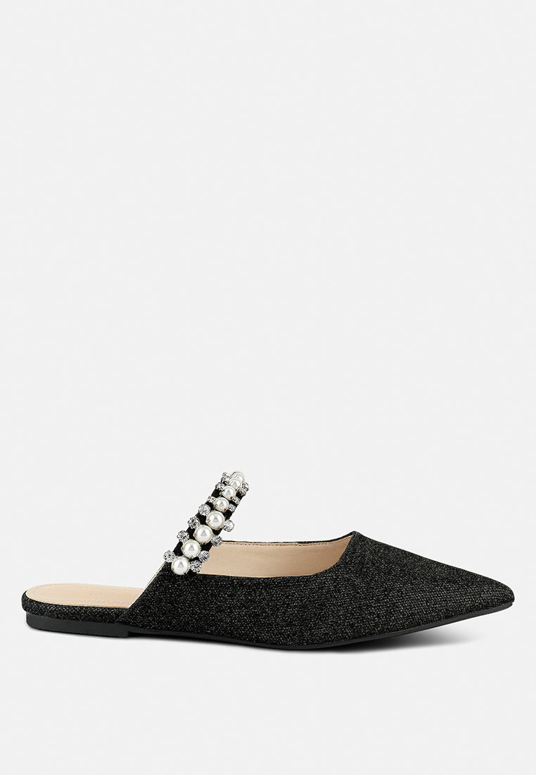 geode pearl embellished slip on mules-8