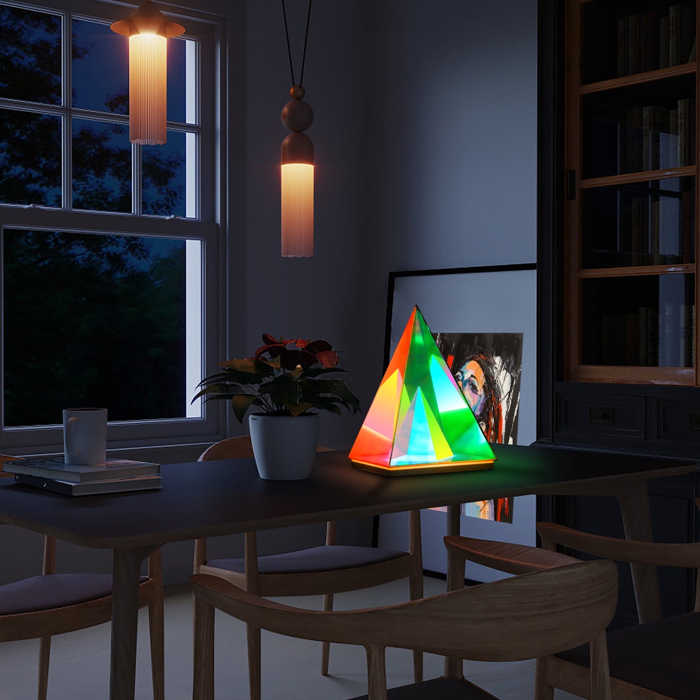 Trigon Acrylic Pyramid Lamp-2