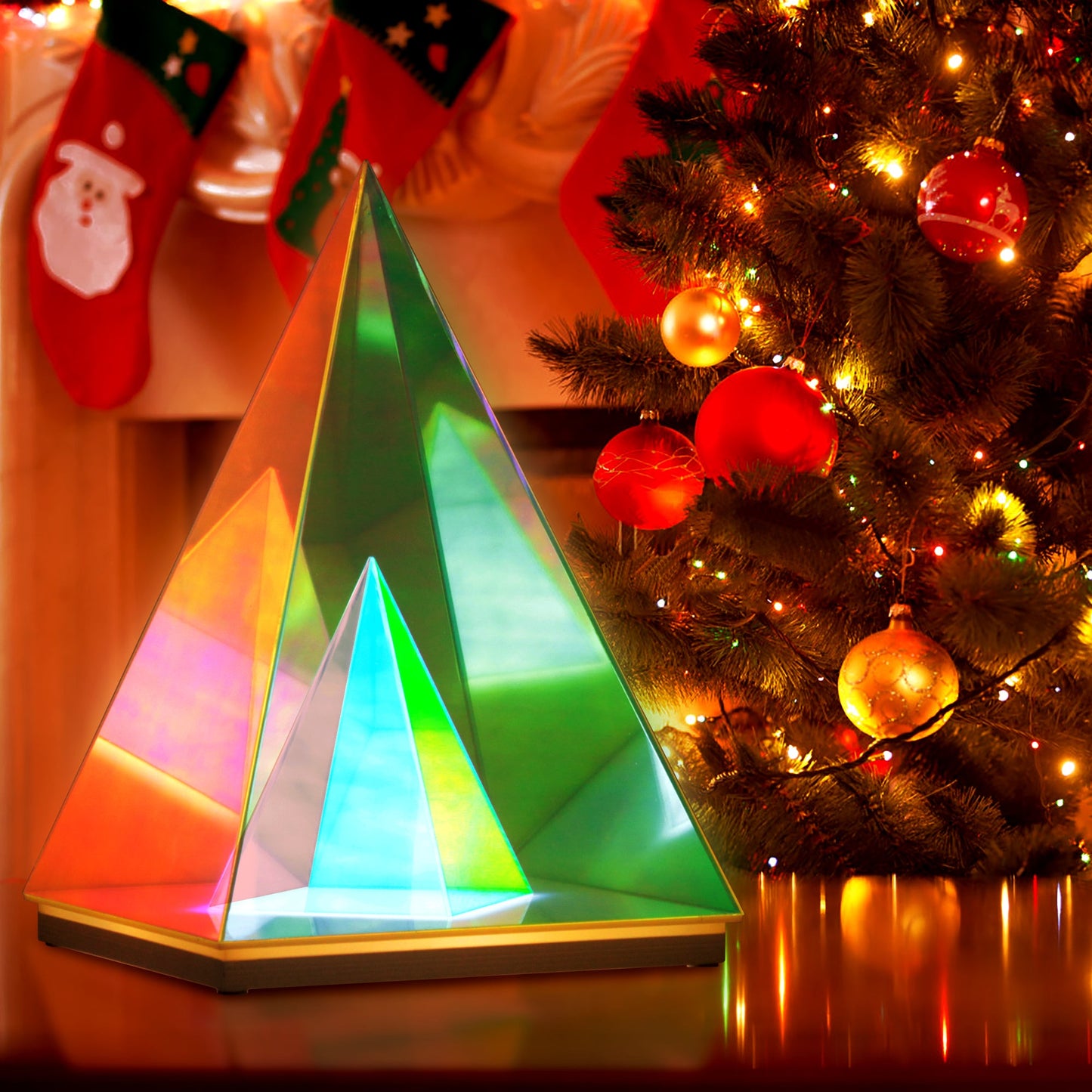 Trigon Acrylic Pyramid Lamp-7