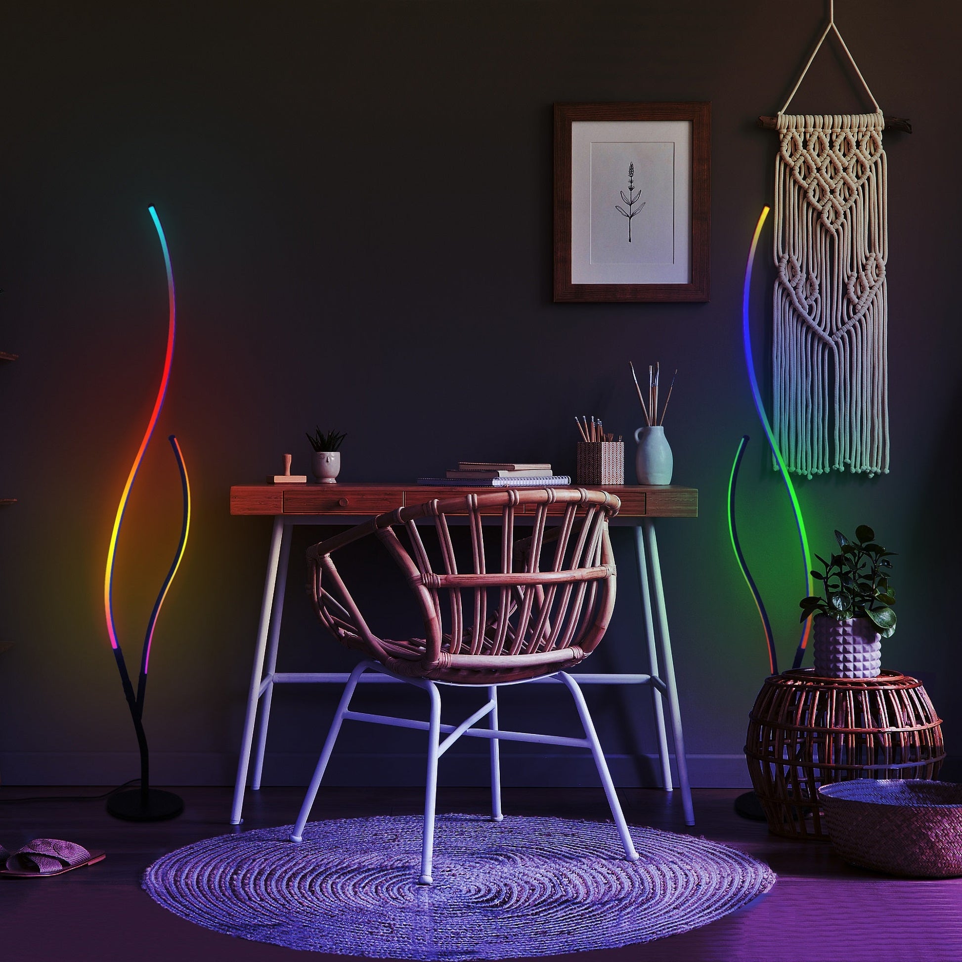 RGB Ripple Floor Lamp-7