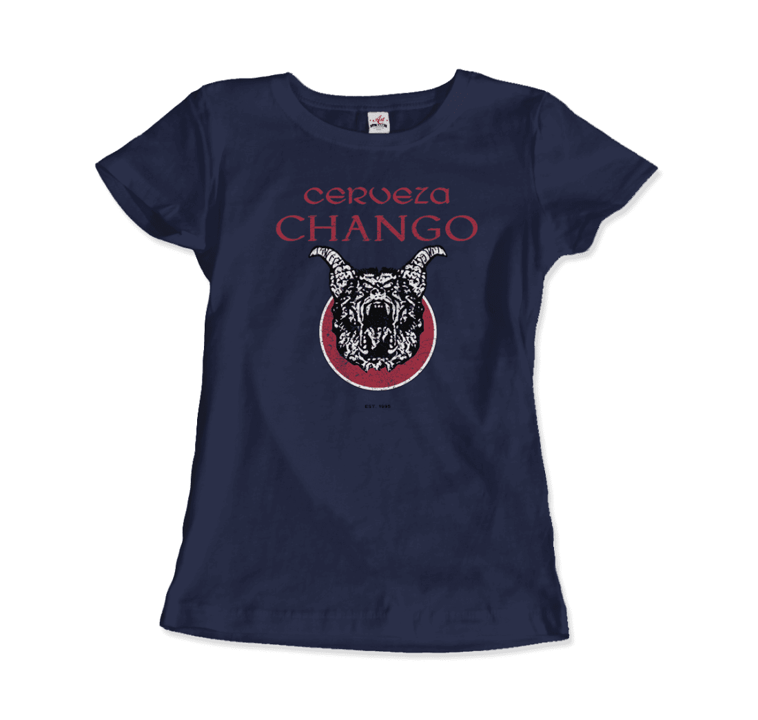 Cerveza Chango - Distressed Artwork T-Shirt-8