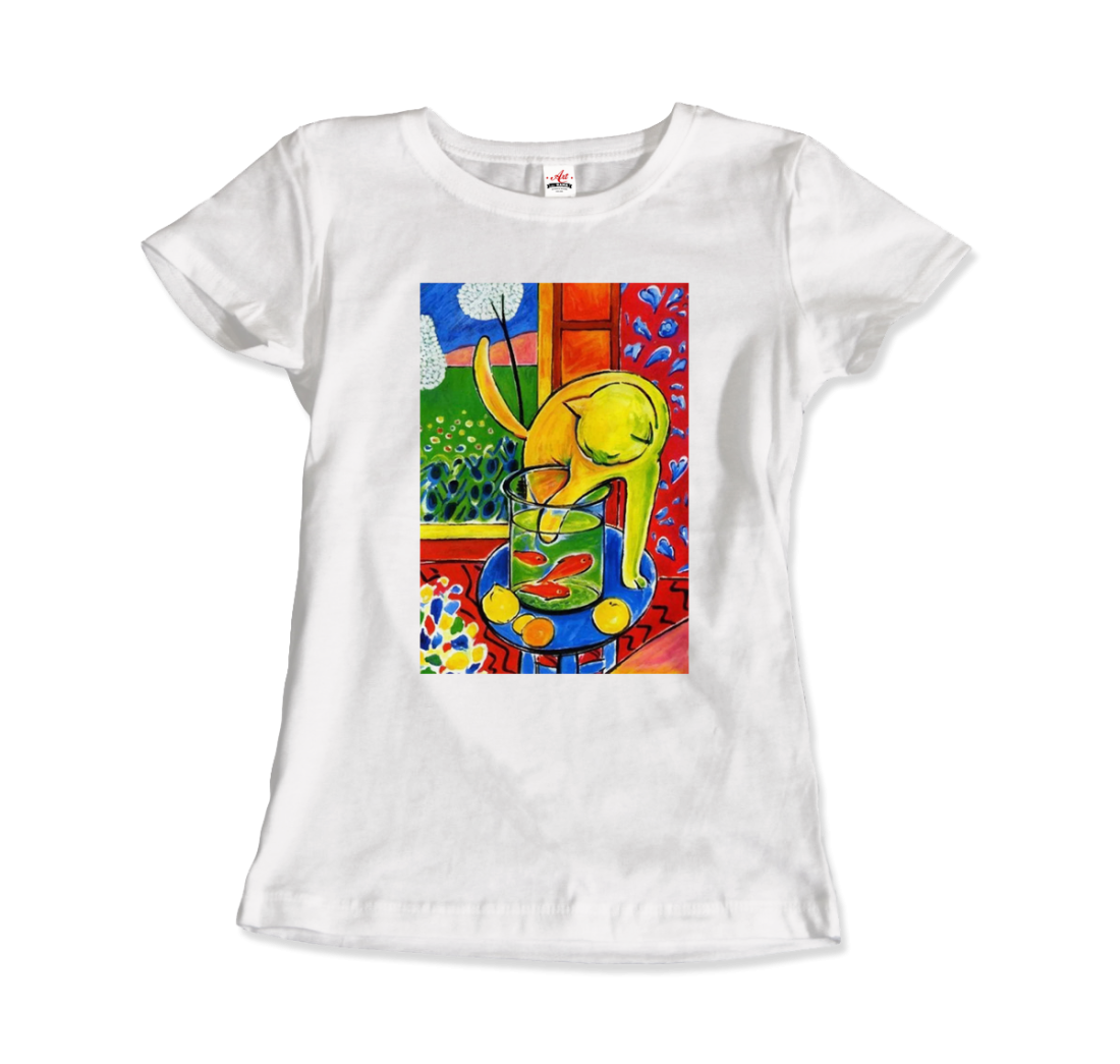 Henri Matisse The Cat With Red Fishes 1914 Artwork T-Shirt-5