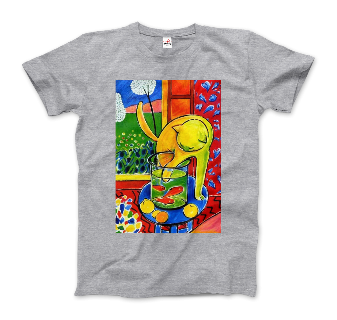 Henri Matisse The Cat With Red Fishes 1914 Artwork T-Shirt-6