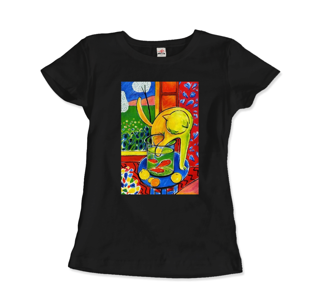 Henri Matisse The Cat With Red Fishes 1914 Artwork T-Shirt-3