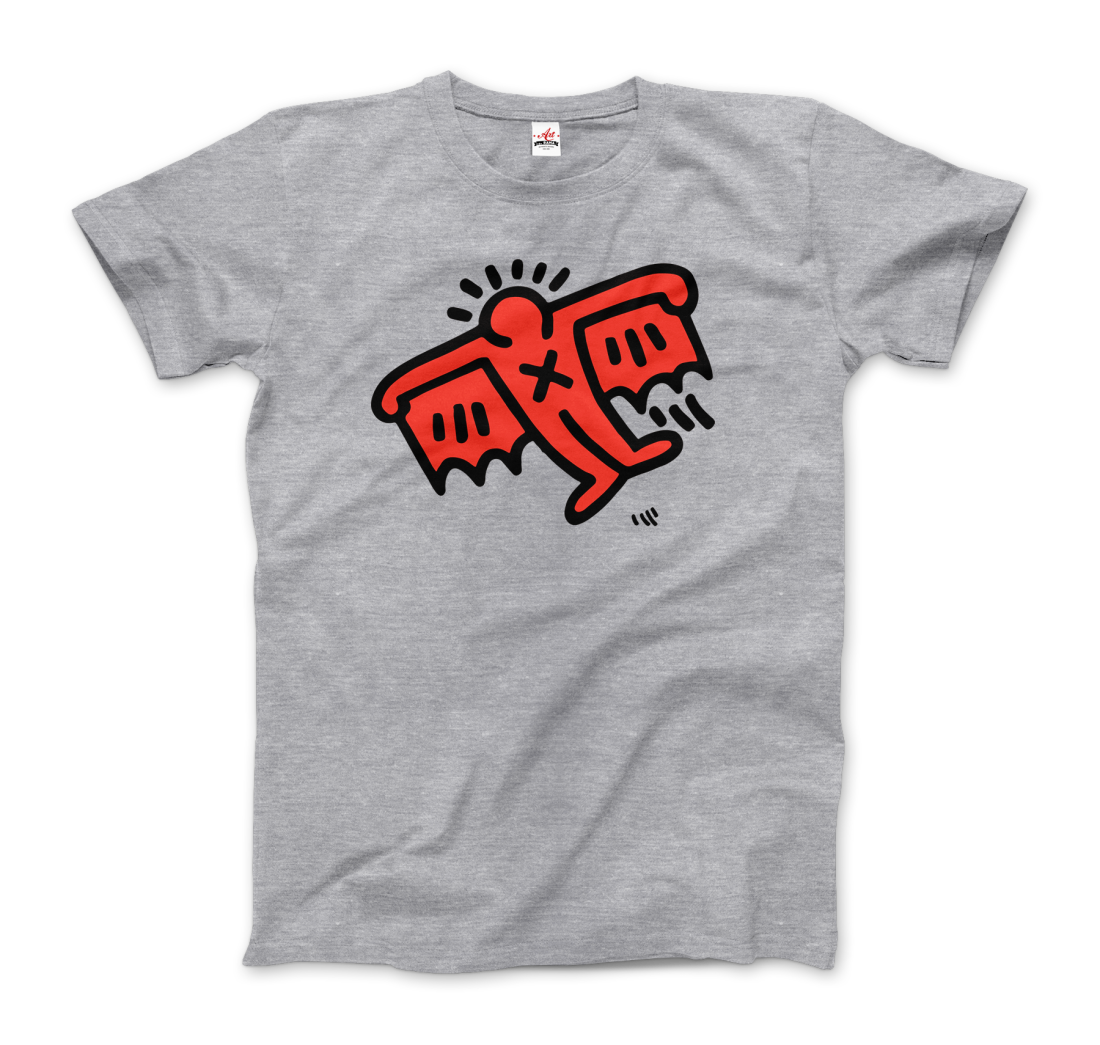 Flying Devil Icon, 1990 Street Art T-Shirt-4