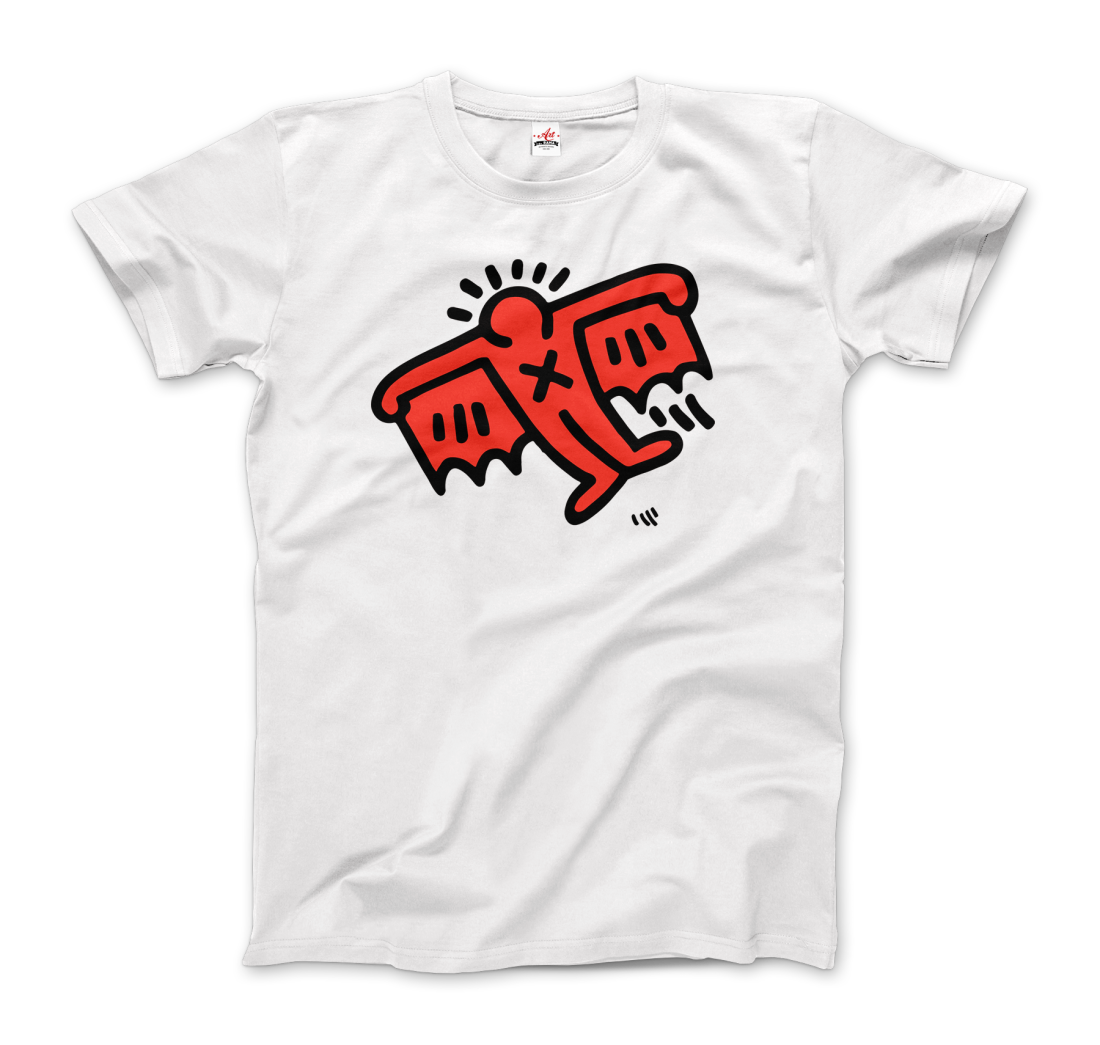 Flying Devil Icon, 1990 Street Art T-Shirt-6