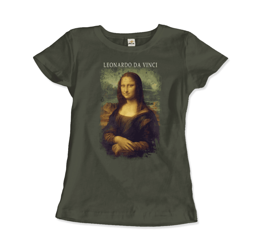 Leonardo Da Vinci, Mona Lisa, 1503~1519 Artwork T-Shirt-8