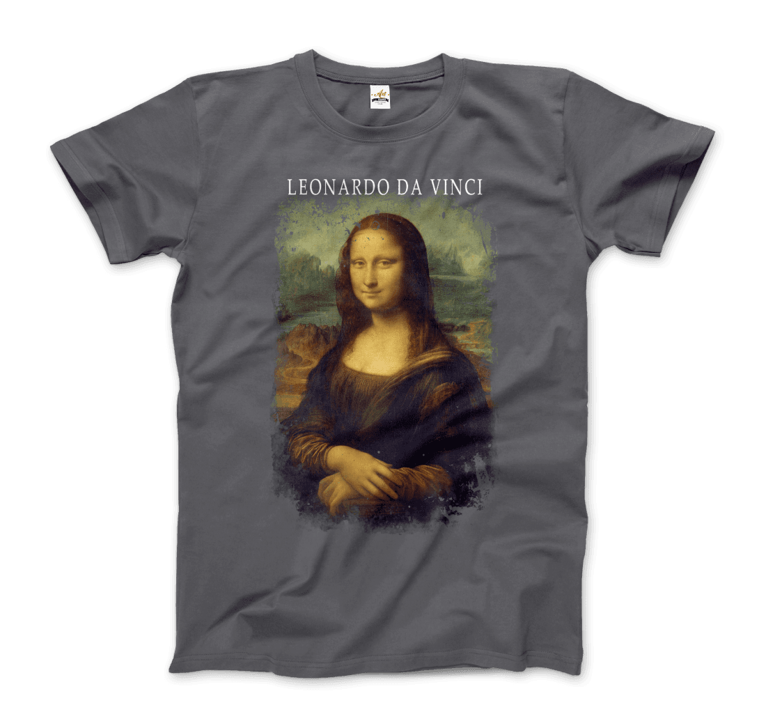 Leonardo Da Vinci, Mona Lisa, 1503~1519 Artwork T-Shirt-3