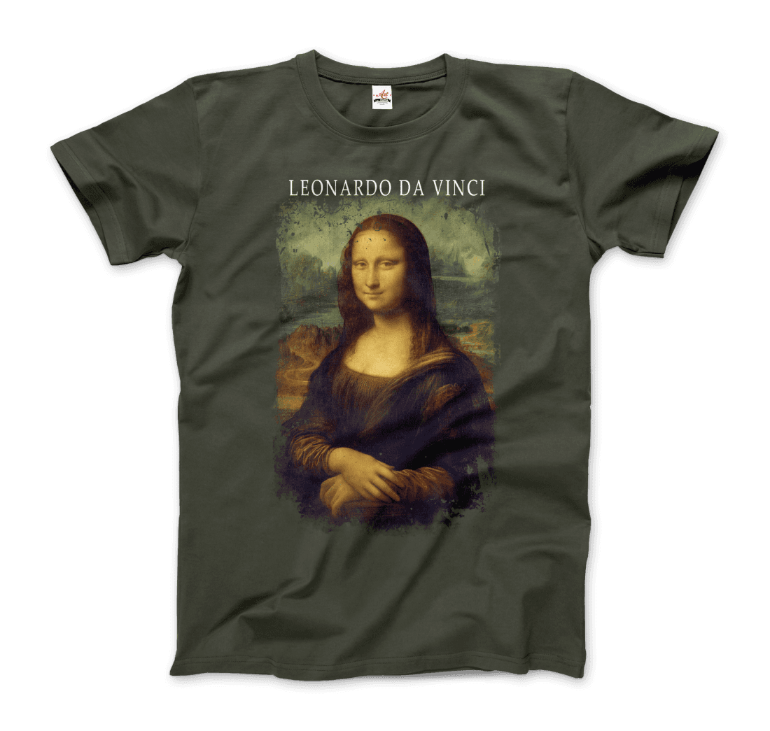 Leonardo Da Vinci, Mona Lisa, 1503~1519 Artwork T-Shirt-7