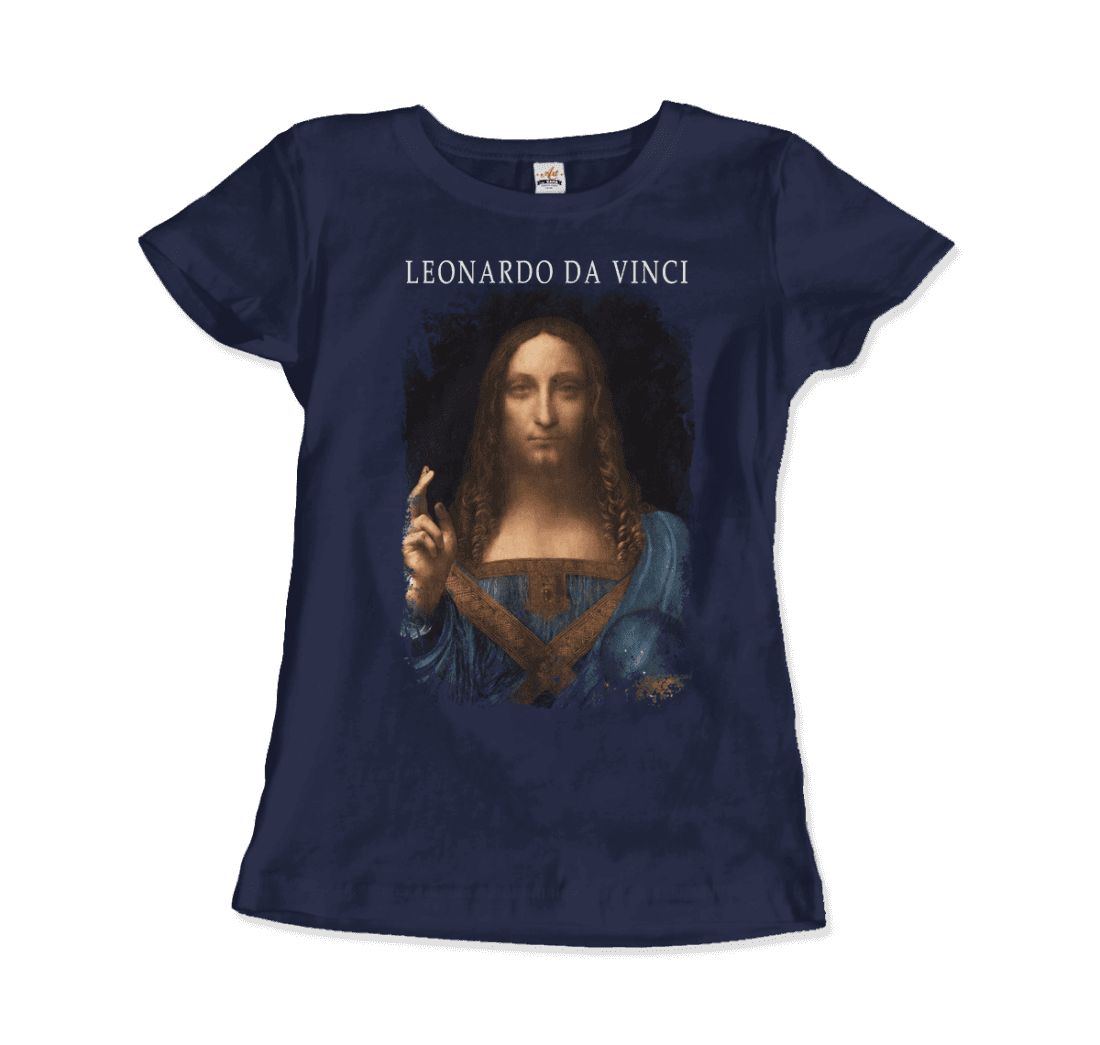 Leonardo Da Vinci, Salvator Mundi, 1499~1510 Artwork T-Shirt-6