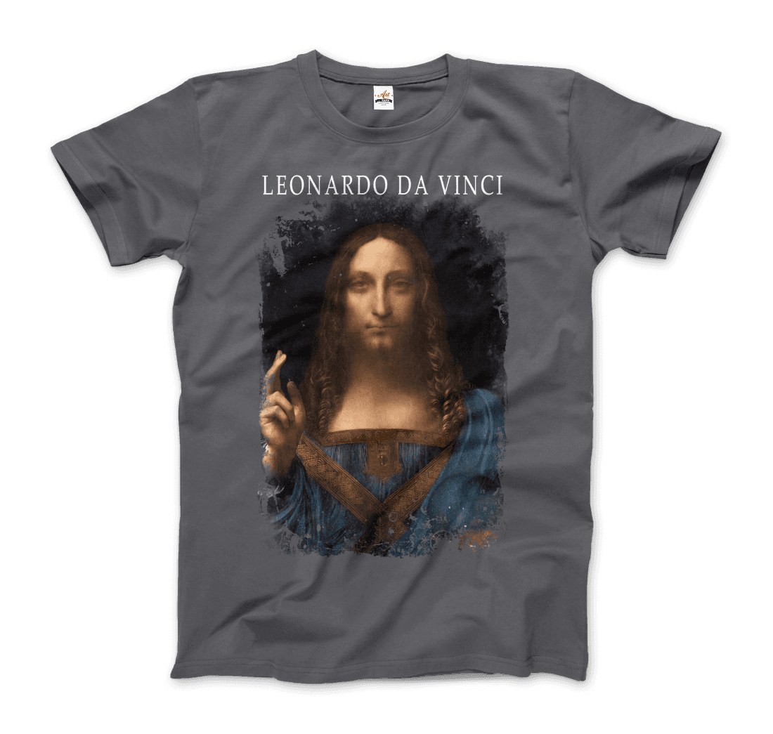 Leonardo Da Vinci, Salvator Mundi, 1499~1510 Artwork T-Shirt-0