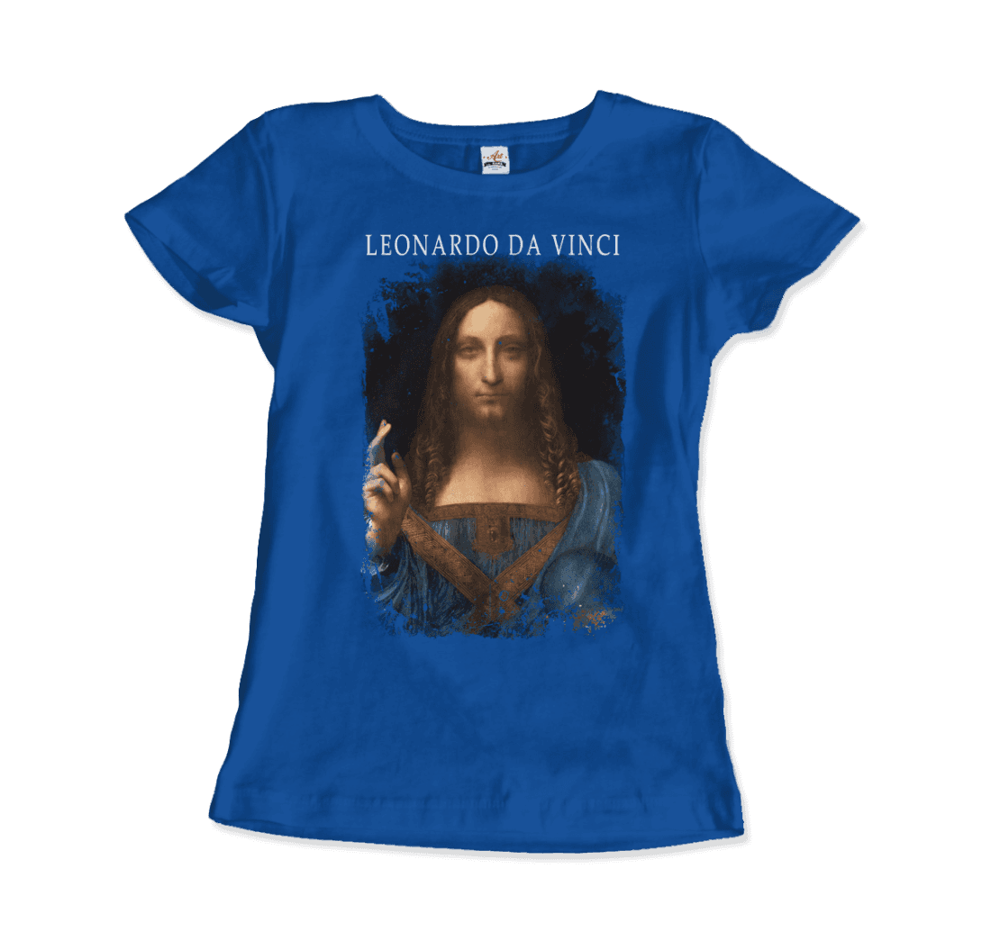 Leonardo Da Vinci, Salvator Mundi, 1499~1510 Artwork T-Shirt-10