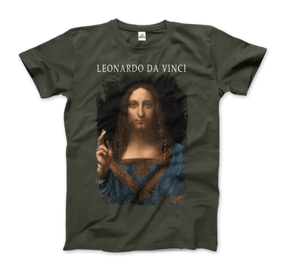 Leonardo Da Vinci, Salvator Mundi, 1499~1510 Artwork T-Shirt-7