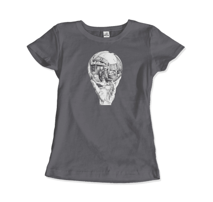 M.C. Escher Hand with Reflective Globe T-Shirt-7