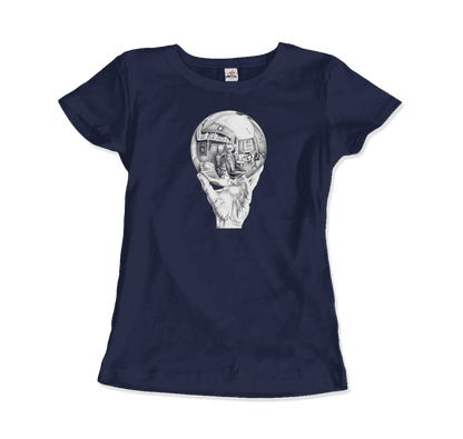 M.C. Escher Hand with Reflective Globe T-Shirt-6