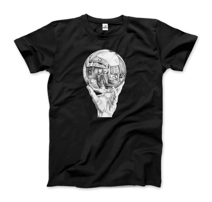 M.C. Escher Hand with Reflective Globe T-Shirt-0