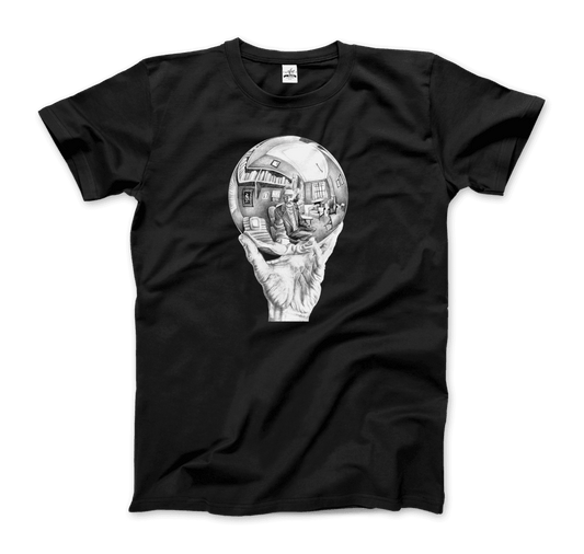 M.C. Escher Hand with Reflective Globe T-Shirt-0