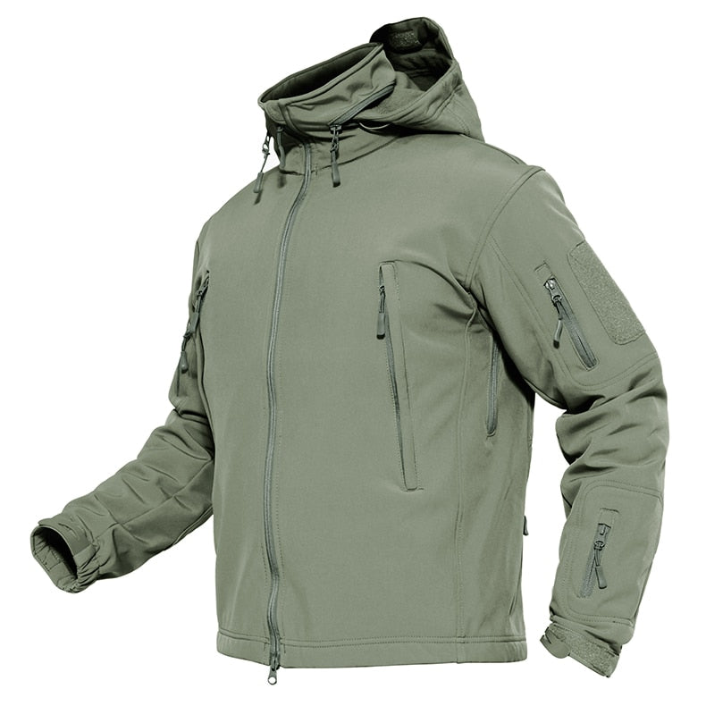 Winter Military Fleece Jacket Mens Soft shell Jacket Tactical Waterproof Army Jackets Coat Airsoft Clothing Windbreaker-1