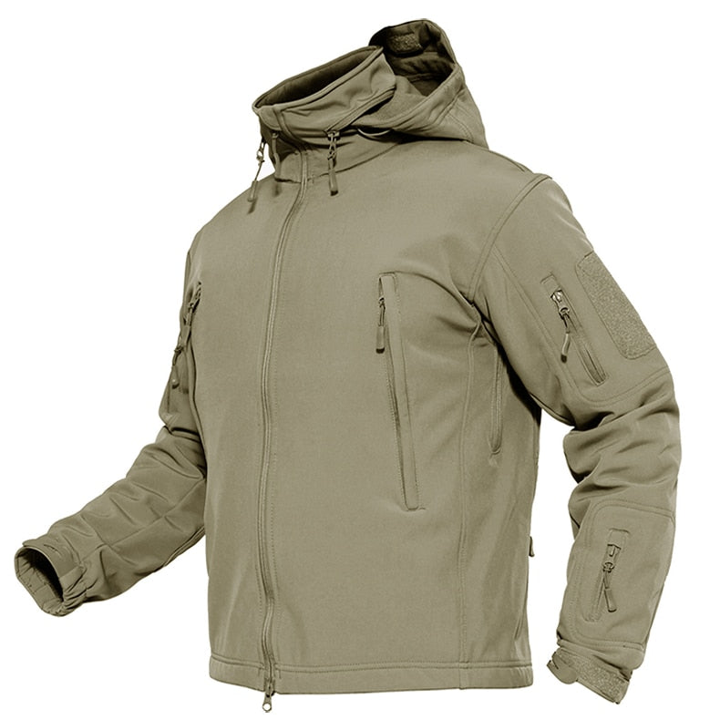 Winter Military Fleece Jacket Mens Soft shell Jacket Tactical Waterproof Army Jackets Coat Airsoft Clothing Windbreaker-13