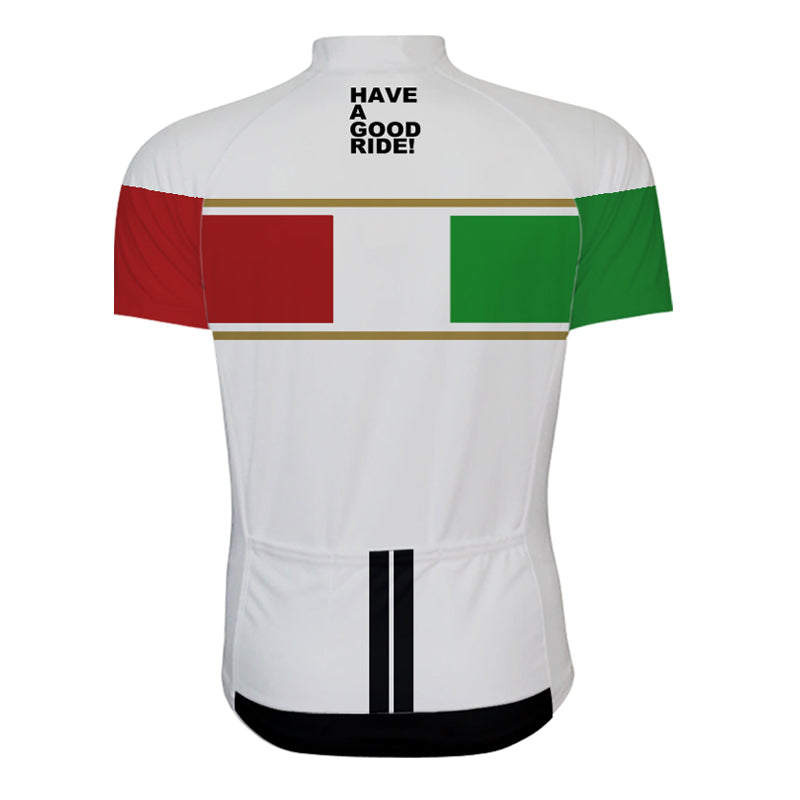 White italy pro team white bike clothing-1