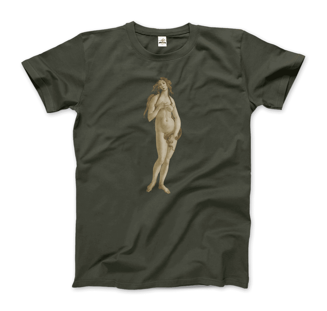 Sandro Botticelli - Venus (from The Birth of Venus) Artwork T-Shirt-11