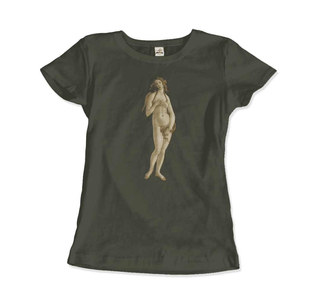 Sandro Botticelli - Venus (from The Birth of Venus) Artwork T-Shirt-12