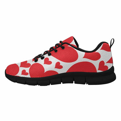 Sneakers for Women, Love Red Hearts - S926-1