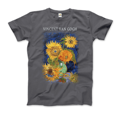 Van Gogh Five Sunflowers 1888, Artwork T-Shirt-5