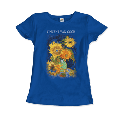 Van Gogh Five Sunflowers 1888, Artwork T-Shirt-8