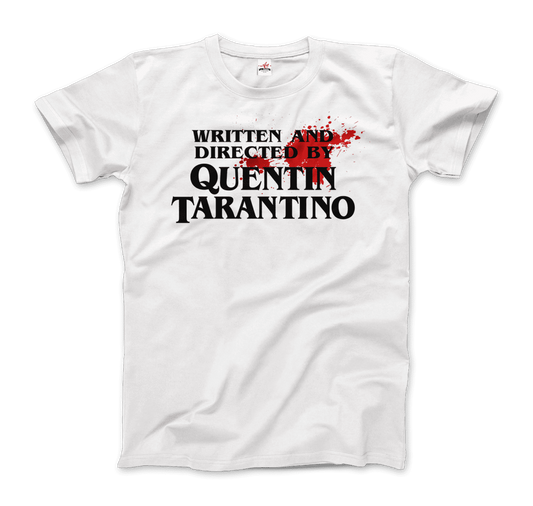 Written and Directed by Quentin Tarantino (Bloodstained) T-Shirt-0